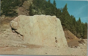 Enorme postal Dolomita Boulder 1959 Montana Earthquake Madison River Canyon - Imagen 1 de 2