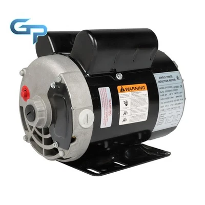 Electric Motor 3 HP SPL 3450 RPM 56 Frame 1 Phase 115-230Volts 5/8" - Image 1 of 4