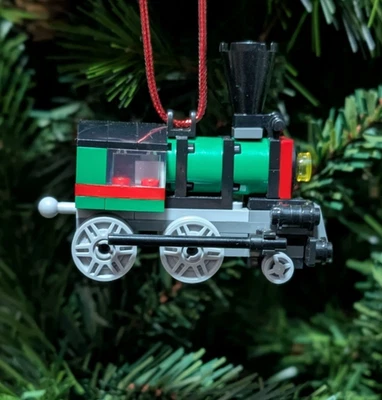 Nuevo Tren Ornamento Navidad LEGO Genuino con Instrucciones Foto 1 de 3