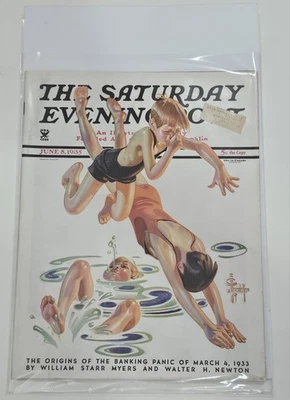 СУББОТНИЙ ВЕЧЕР ПОЧТА 8 июня 1935 J.C. Leyendecker искусства полный журнал  - Изображение 1 из 4