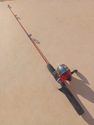 Zebco Dock Demon Spincast Rod Reel Combo Unused Open Box Red Ice Fishing Pole - Image 1 of 4