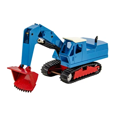 Gescha Midi Modell 280 Front End Loader Excavator Blue German 1:50 Diecast Truck - Image 1 of 4