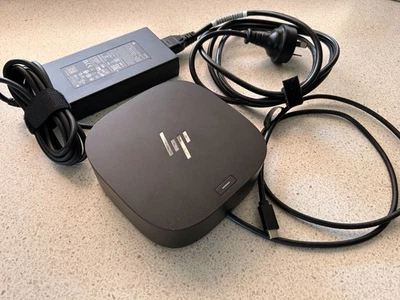 HP USB-C G5 Dock HDMI 2xDP 4xUSB 3.0 LAN USB-C Docking Station 5TW10AA 120W PSU - Image 1 of 4