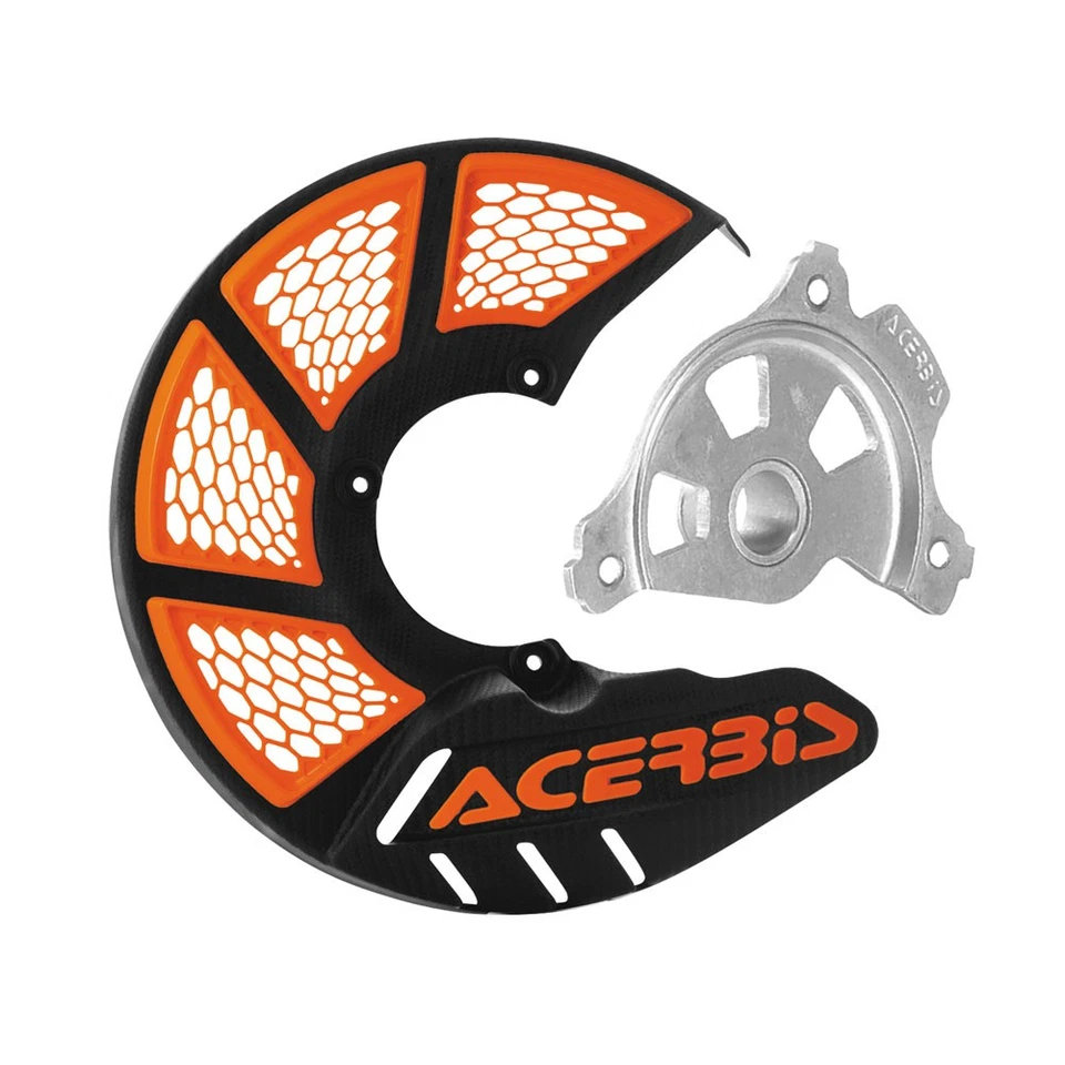 Acerbis X-Brake Mini Vented Front Disc Cover Kit 黑色/橙色 适用于 KTM HUSQVARNA — 第 1/1 张图片