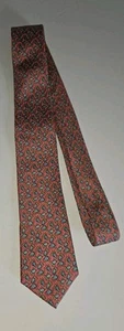 JCREW pink 100% %silk Turquoise Blue Green Turtle Print Necktie Tie. Youth Size - Picture 1 of 4