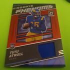 2021 Optic Tutu Atwell Rookie Phenoms Red Prizm Jersey Patch Los Angeles Rams Rc