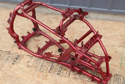 2004 Yamaha YFZ450 ATV Frame clean straight carb  red  #2335 - Image 1 of 4