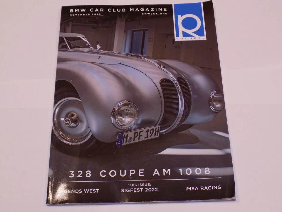 BMW Car Club Magazine November 2022 328 Coupe AM 1008 IMSA Racing Legends West - Image 1 of 1
