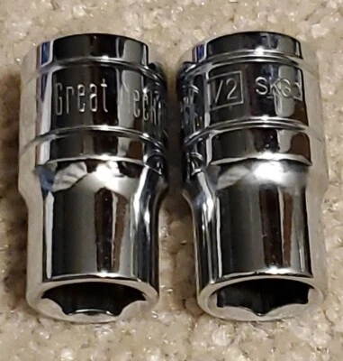 Great Neck Sk32 1/2" x  1/2" Drive, 6 Point Socket Standard,  Lot of 2 - Image 1 of 4