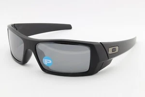 Oakley Gascan 9014 12-856 Matte Black Polarized Sports Wrap Men Sunglasses - Picture 1 of 5