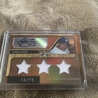 Tarjeta James Loney Topps Triple Threads 14/75 #200 Foto 1 de 4