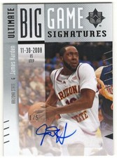 JAMES HARDEN 2010 Ultimate Big Game AUTO /5 RC Rookie ARIZONA ST Nets RARE HTF