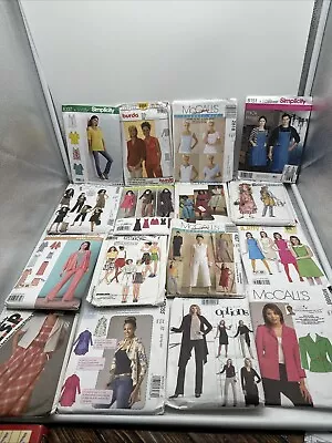 16 Womens & Aprons Patterns Lot - Simplcity - Burda - McCall's - Options - Image 1 of 4