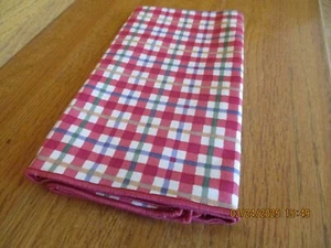 Longaberger Cherry Red Plaid Napkin Set 2 cheerful nip *shipping included!* - Picture 1 of 6