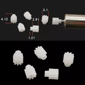 9 Tooth Module 0.3 Plastic Pinion Gear for 1mm Shaft Motor Toy RC Car Model DIY - Picture 1 of 7
