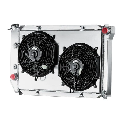 3 ROW Radiator+Shroud Fan for 1969-1973 Ford Mustang Cougar Mercury Marquis 5.8L Foto 1 de 4