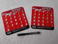 MINI Let's Motor PAIR Travel Games INTERSTATE HIGHWAY BINGO REGAL MFG NOK004-02