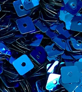 Sequins 5mm Tiny Royal Blue Metallic Square Choose Pack Size - Imagen 1 de 1