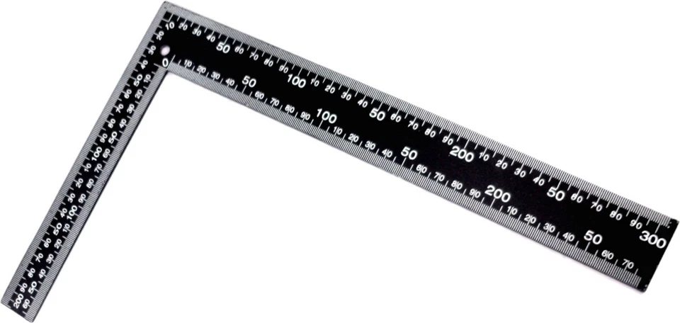 Steel Roofing Square Framing Carpenter Measure Metric Imperial Large 8" X 12" - Image 1 of 1
