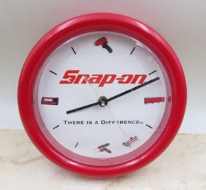 Vintage Snap On Tools 8 1/2" Round Wall Clock "There Is A Difference" USA Made - Picture 1 of 4