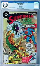 Superman #327 CGC 9.0 (Sep 1978, DC) Whitman Variant, White Pages, Kobra app.