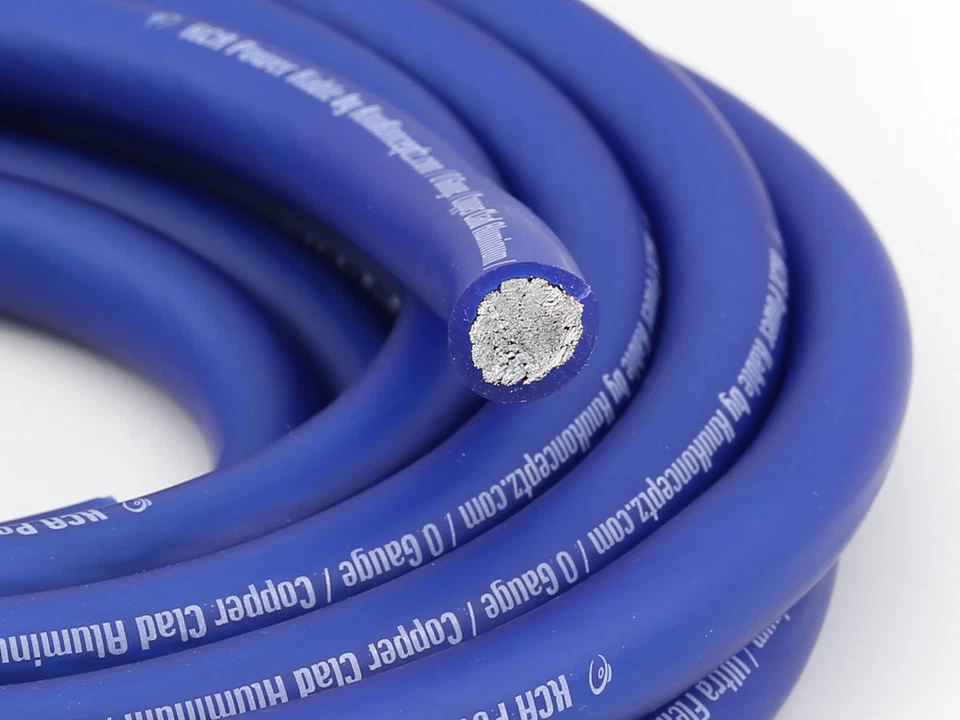KnuKonceptz KCA Kable 0 Gauge Power Wire Blue - 20' - KCA0BL-20