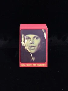 Juego completo de tarjetas coleccionables Topps Shock Theatre 1976 versión del Reino Unido -1 # - Imagen 1 de 9