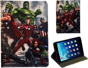 For iPad Pro 9.7 - iPad 9.7 - iPad Air 1-2 Avengers Marvel Superhero Case Cover - Picture 1 of 4