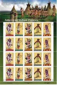 SCOTT #3072 - 76 SHEET OF 20 AMERICAN INDIANS DANCE 32 CENTS FACE MNH - Picture 1 of 1