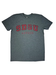 San Diego State University SDSU Aztecs NCAA Dark Grey T-Shirt Size Medium - Picture 1 of 6