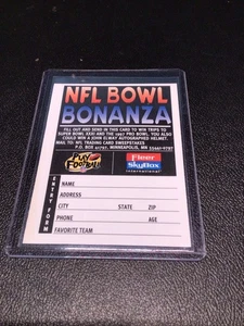 NFL BOWL BONANZA 1996 CARD PROMO - WIN TRIP TO SUPERBOWL XXXI & '97 PRO BOWL - Picture 1 of 2