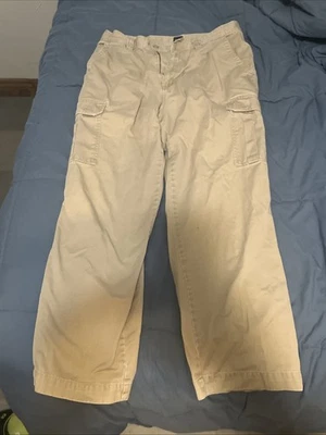 Pantalones de Colección Ediciones Básicas Para Hombre 34 X 32 Tostado Caqui Carga Algodón Utilidad Sueltos Foto 1 de 4