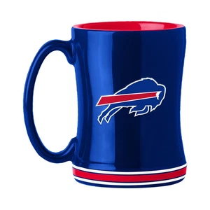 Buffalo Bills Coffee Mug 14oz Sculpted Relief Team Color - Picture 1 of 1