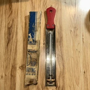 Vintage TAYLOR DEEP FRYING Guide THERMOMETER W/BOX 12” - Picture 1 of 4
