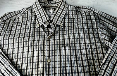 Peter Millar Men's Medium Striped Button Up Casual Dress Shirt Sz M Cotton L/S - Image 1 of 3