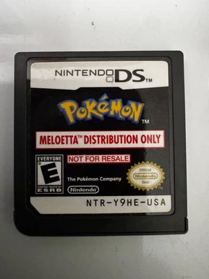 Pokemon Cartridge Distribution # 4393 Meloetta NTR-Y9HE-USA Nintendo DS Rare!!!! - Image 1 of 4