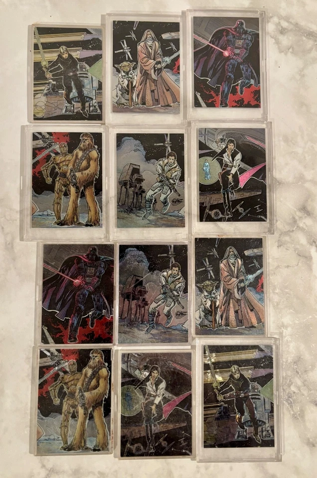 1993 Topps Star Wars Galaxy SERIES 1 Etched Foil Card 2 COMPLETE SETS NM/M - Image 1 of 1