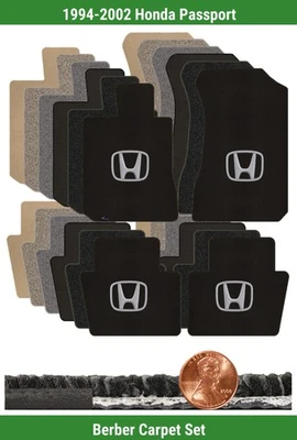 Juego de alfombrillas bereber personalizadas para Honda Passport 1994-2002 con logotipo (4 piezas) #RLZ Foto 1 de 4