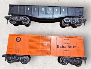 Vintage O27 Gauge Lionel Scout Couplers Freight Cars1948 -1952 Baby Ruth Train - Picture 1 of 13