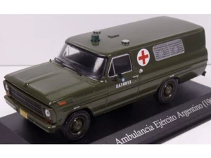 Atlas Ford F-100 Ambulancia Ejercito Argentino 1969 1:43 Scale 4 Inch Diecast - Picture 1 of 2