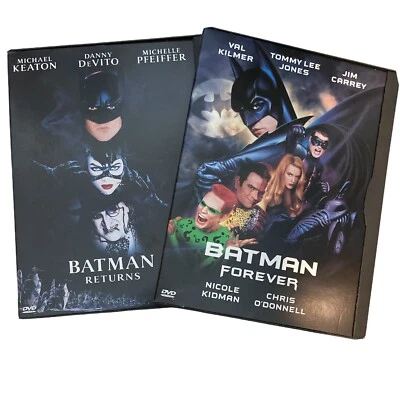 2 Pack Batman Returns & Batman Forever (DVD) Michael Keaton / VAL Kilmer Org. - Image 1 of 4