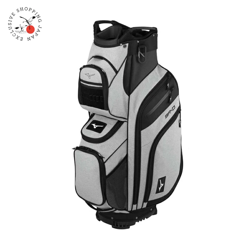 Bolsa de carro de golf Mizuno BR-D4c 10,5 x 47 pulgadas 5LJC2425 14 vías 3,3 kg 2024 gris jaspeado Foto 1 de 4