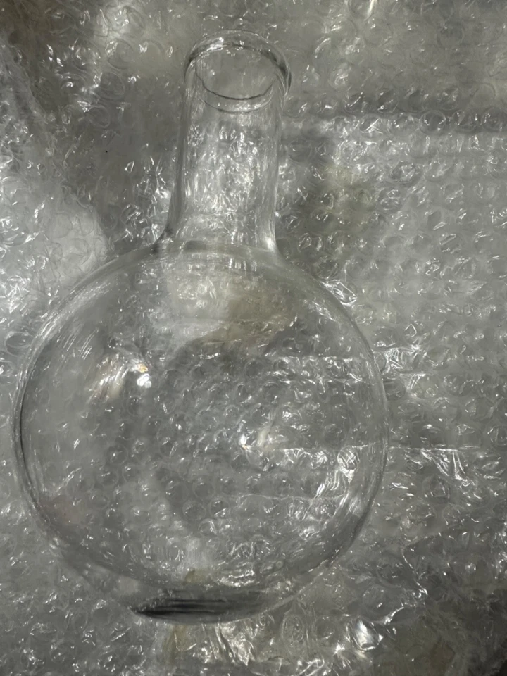 ACADEMY 500 mL Round Bottom Flask Stopper Size 29 (no markings on glass) LAB - Image 1 of 1