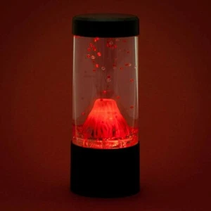 Rote Lava ausbrechender Mini Vulkan LED Lampe Stimmung Nachtlicht Neuheit Tischleuchte - Bild 1 von 3