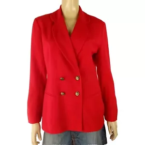 EVENTS vintage ladies size 10 jacket red wool blazer fully lined Australian made - Bild 1 von 12