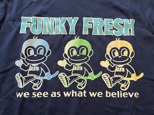 Monta Funky Fresh Mens T-Shirt Graphic Tee Monkeys See Believe Urban Street Lrg - Picture 1 of 8