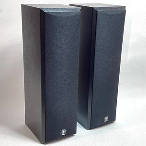Pair of Yamaha NS-M125 Stereo Bookshelf / Surround Speakers - White Cones - 120W - Foto 1 di 18