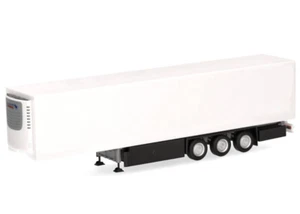 Herpa 077088 Schmitz rimorchio elettrico rimorchio per valigia frigo 3 assi - bianco 1:87 - Foto 1 di 5