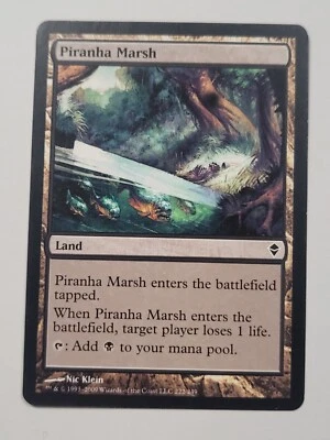 Piranha Marsh Zendikar Regular Land  - Image 1 of 2