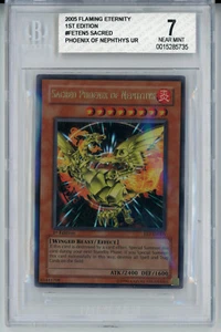 YUGIOH 1ST ED FET-EN005 SACRED PHOENIX NEPHTHYS ULTRA BGS 7 NM #0015285735 - Picture 1 of 2